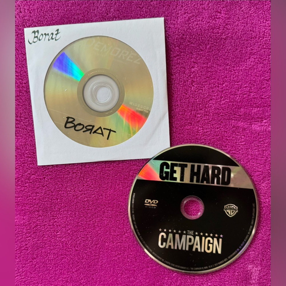 Borat and Get Hard DVDs